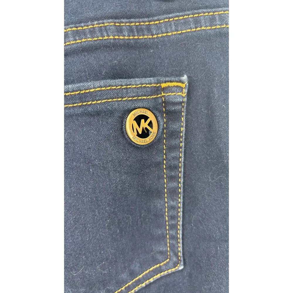Michael Kors Izzy Cropped Skinny Jeans Women’s Size 10 Dark Wash Mid Rise Denim